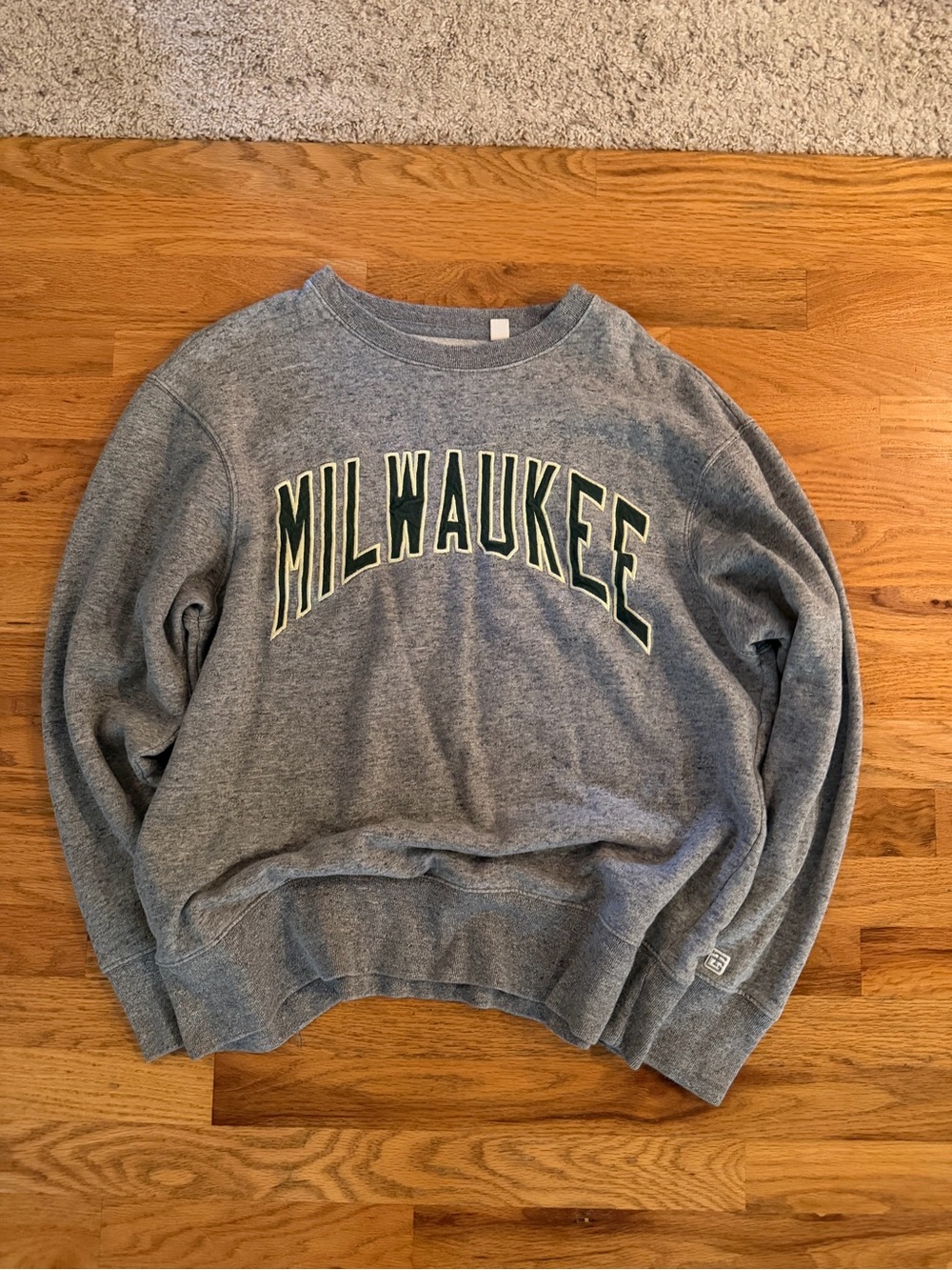 Gray American eagle 2017 tailgate  Milwaukee Crewneck Sweatshirt - men